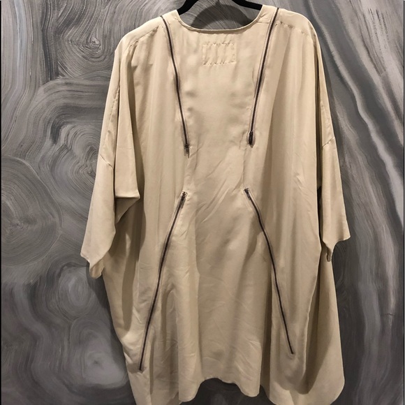 henrik vibskov Dresses & Skirts - Henrik vibskov 100% ovrsize cream dress w/ zippers